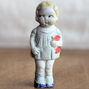 Antique Frozen Charlotte Bisque Porcelain Doll from Japan